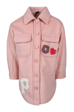 Куртки длинные Куртка-рубашка Розовый