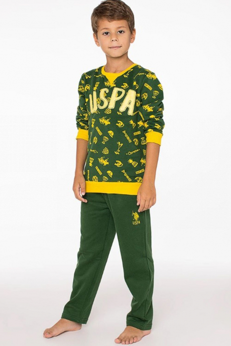 Пижамы Футболка+брюки Зелёный