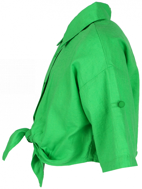 Короткий рукав Блуза Зелёный