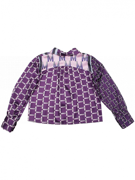 Длинный рукав Блуза Фиолетовый