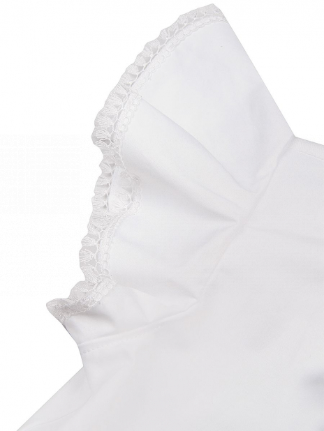 Длинный рукав Блуза Белый