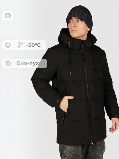 Куртки длинные Пальто Чёрный