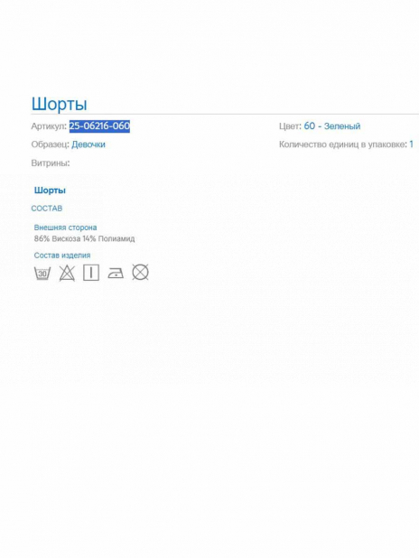 Шорты Шорты Зелёный
