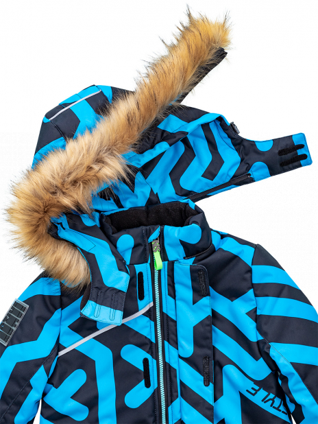 Утепленные костюмы Куртка+полукомбинезон Голубой