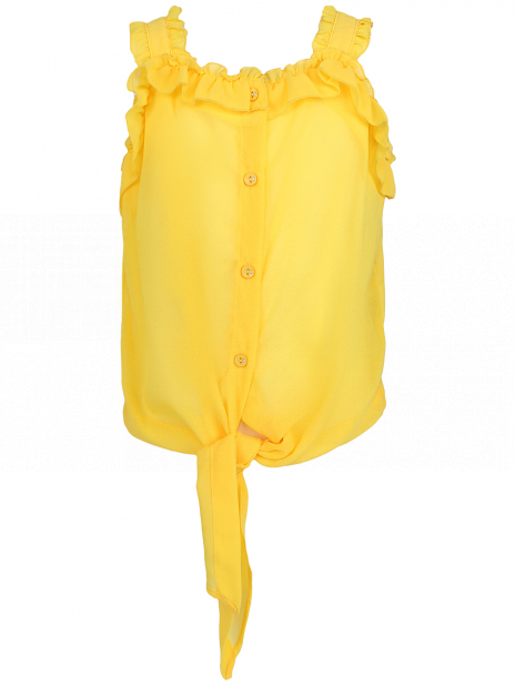 Короткий рукав Блуза Жёлтый