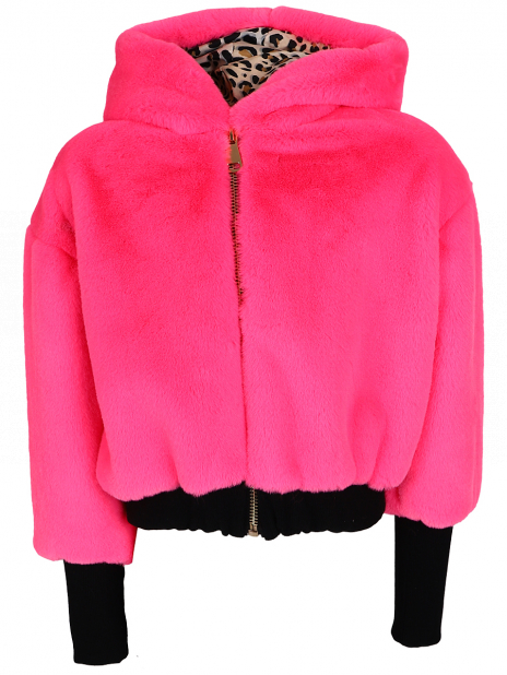 Одежда из меха Куртка Розовый