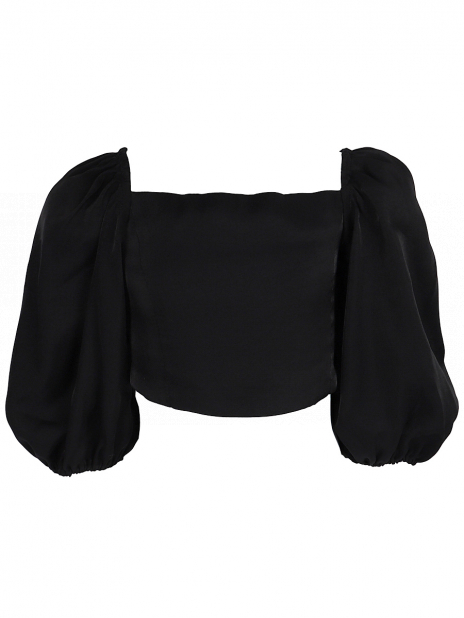 Длинный рукав Блуза Чёрный