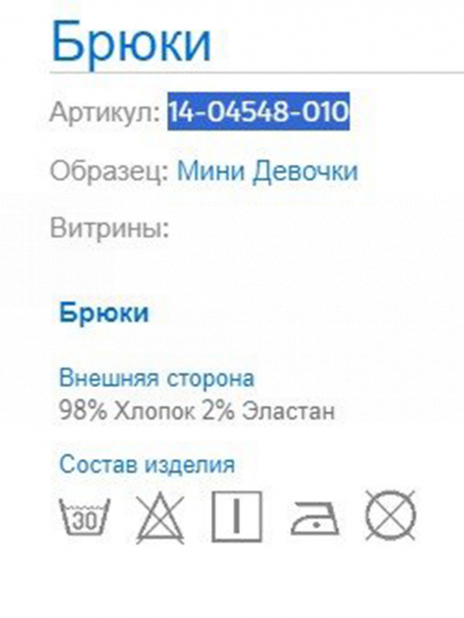 Кэжуал Брюки Голубой