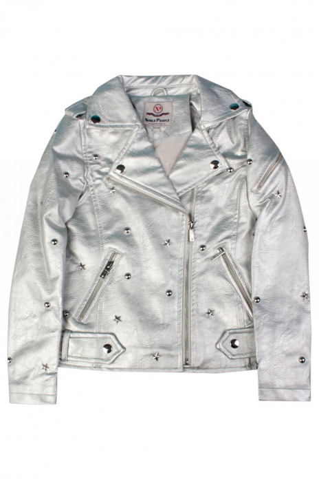 Кожаные куртки Куртка-косуха Серый