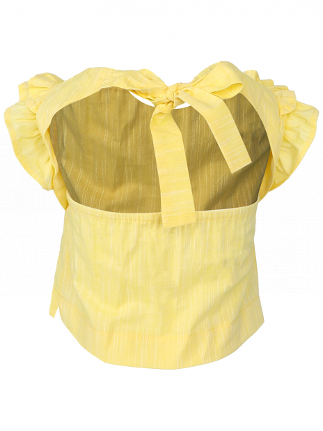 Короткий рукав Блуза Жёлтый