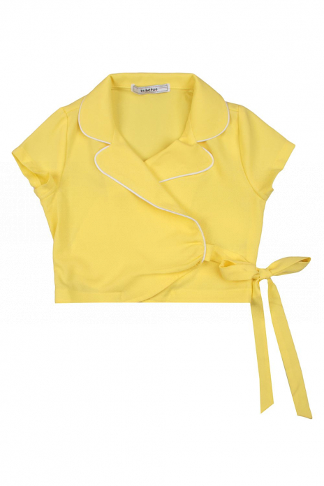 Длинный рукав Блуза Жёлтый