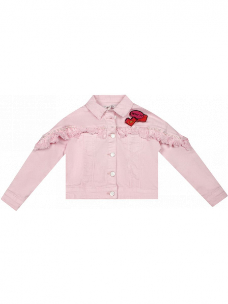 Джинсовые куртки Куртка Розовый