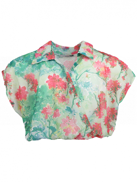 Короткий рукав Блуза Разноцветный