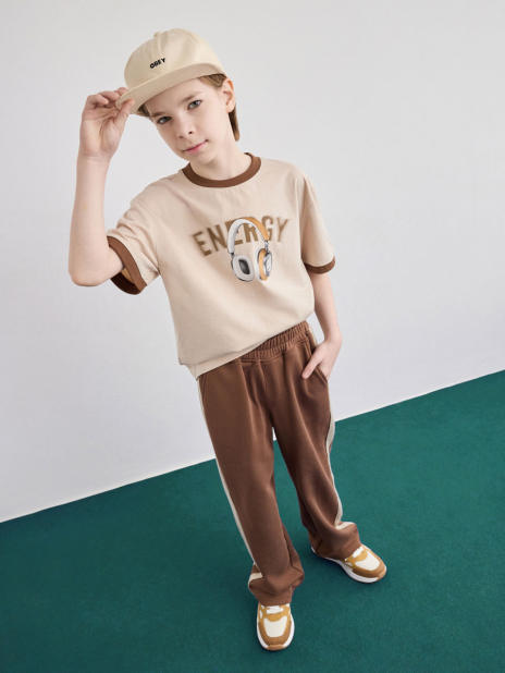 Кэжуал Брюки Коричневый