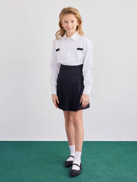 Длинный рукав Блузка Белый