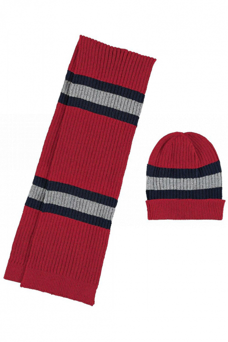 Шапки Шапка+шарф Красный