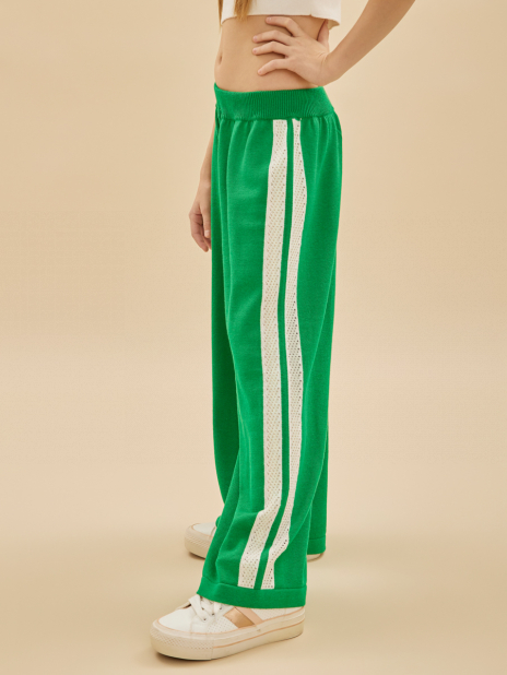 Вязаные брюки Брюки Зелёный