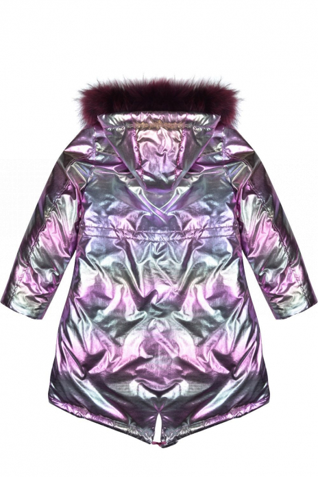 Куртки длинные Парка Фиолетовый