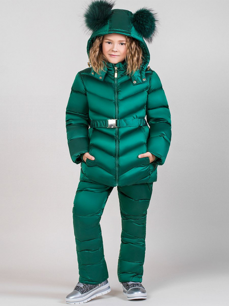 Куртки короткие Куртка+полукомбинезон Зелёный