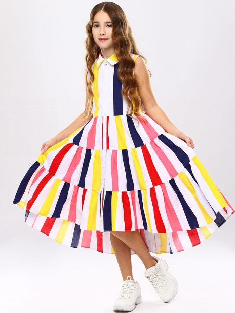 Платья Платье-рубашка Разноцветный