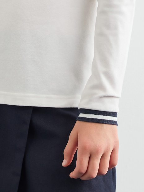 Лонгсливы Футболка Белый