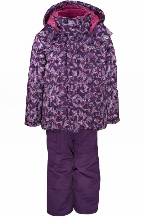 Куртки длинные Куртка+полукомбинезон Фиолетовый