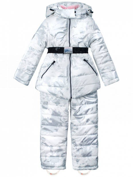 Утепленные костюмы Куртка+полукомбинезон Белый