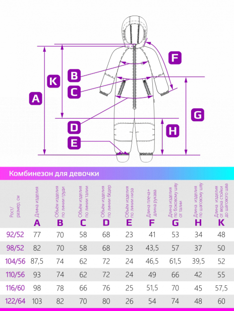 Комбинезоны Комбинезон Фиолетовый