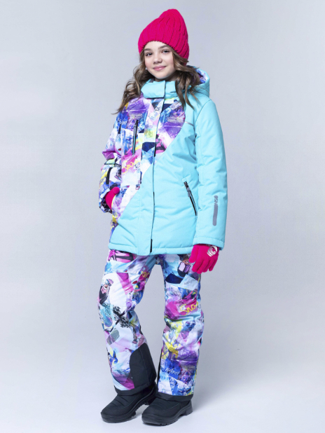 Утепленные костюмы Куртка+полукомбинезон Разноцветный